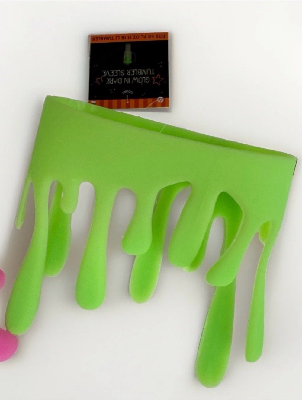 Glow in the Dark Slime 
Halloween Green Slime Tumbler Sleeve NWT